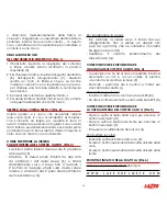 Предварительный просмотр 19 страницы LAZER Mambo Evo User Manual