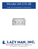 Preview for 1 page of LAZY MAN LM-210-28 Installation Instructions