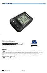 Предварительный просмотр 1 страницы LB Altimeters ARES II Manual