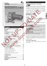 Preview for 1 page of LBE ECOMAX Series Operating Instructions Manual