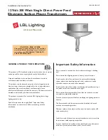 LBL Lighting TRANSDIR-SFE300 Installation Instructions preview