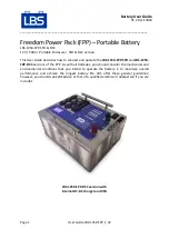 Предварительный просмотр 2 страницы LBS Freedom Power Pack LBS-1250-FPP-STD User Manual