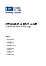 Preview for 1 page of LBS LBS-12110-SP Installation & User Manual