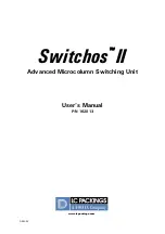 Предварительный просмотр 1 страницы LC Packings SWITCHOS II User Manual