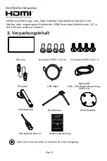 Preview for 3 page of LC-POWER LC-M44-DFHD-120 Manual