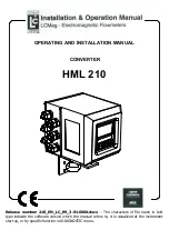 Preview for 1 page of LC HML 210 Operating And Installation Manual