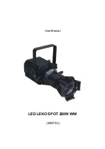 Preview for 1 page of LC LED LEKO SPOT 200W WW User Manual