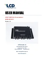 LCD Concepts MES-6P-F User Manual preview