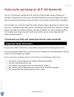 Preview for 2 page of LCD4Video 10.2" LCD Monitor User Manual