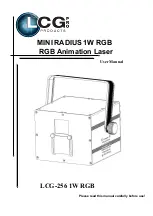 Предварительный просмотр 1 страницы LCG MINI RADIUS 1W RGB User Manual