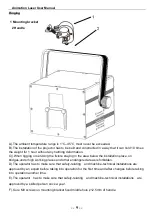 Предварительный просмотр 10 страницы LCG MINI RADIUS 1W RGB User Manual