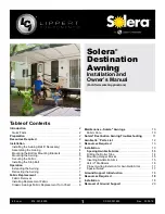 LCI Solera Destination Installation And Owner'S Manual preview