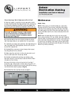 Preview for 10 page of LCI Solera Destination Installation And Owner'S Manual