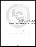 Предварительный просмотр 1 страницы LCI Tri-Fold Sofa Owner'S And Service Manual