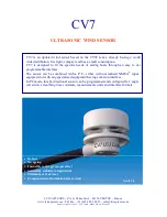 Предварительный просмотр 1 страницы LCJ CAPTEURS CV3F series User Manual