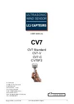 LCJ CAPTEURS CV7 User Manual предпросмотр