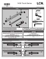 LCN 1450 Track Series Installation Instructions Manual preview