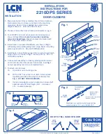 LCN 2210DPS Series Installation Instructions preview