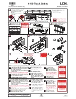 Preview for 1 page of LCN 4110 Track Series Installation Instructions