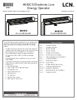 LCN 4600CS Installation Instructions Manual preview