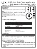 LCN 8310-2300 Series Installation Instructions preview