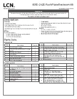 Preview for 1 page of LCN 8310-2420 Installation Instructions Manual