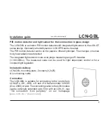 Preview for 1 page of LCN LCN-GBL Installation Manual