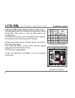 Preview for 4 page of LCN LCN-GBL Installation Manual