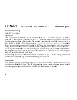 Preview for 2 page of LCN LCN-RT Installation Manual