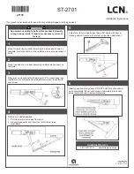 Preview for 1 page of LCN ST-2701 Installation Instructions