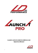 Предварительный просмотр 1 страницы LD Performance LaunchItPro Installation And Operation Manual