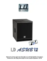 Preview for 1 page of LD Asub 12 Manual For Installation And Operation