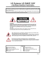 Предварительный просмотр 2 страницы LD DAVE 12G 2 Installation And Operating