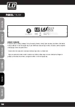 Preview for 104 page of LD LAX 1002 User Manual