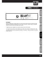 Preview for 61 page of LD LAX 502 User Manual