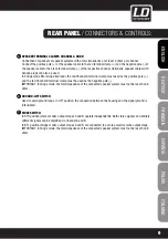 Предварительный просмотр 9 страницы LD LD DJ Series User Manual