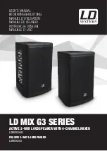 LD LD MIX G3 Series User Manual предпросмотр