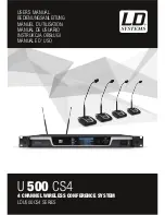 LD LDU500CS4 SERIES User Manual preview