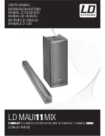 Предварительный просмотр 1 страницы LD MAUI11MIX User Manual