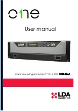 Предварительный просмотр 1 страницы LDA Audio Tech ONE-500 User Manual