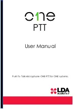 LDA Audio Tech ONE-PTT User Manual preview