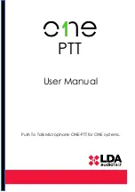 Preview for 1 page of LDA Audio Tech ONE-PTT User Manual