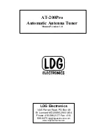 Preview for 1 page of LDG AT-200Pro Manual