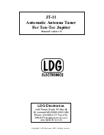 LDG JT-11 Manual preview