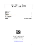 Предварительный просмотр 1 страницы LDG RBA-1 Manual