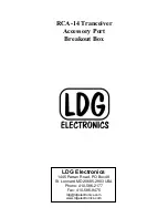 Предварительный просмотр 1 страницы LDG RCA-14 Manual