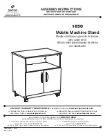 Предварительный просмотр 1 страницы LDI Spaces SAFCO 1850 Assembly Instructions Manual