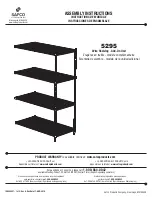 Preview for 1 page of LDI Spaces Safco 5295 Assembly Instructions