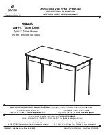 Предварительный просмотр 1 страницы LDI Spaces SAFCO Apres 9446 Assembly Instructions Manual