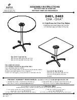 LDI Spaces Safco CHA-CHA 2461 Assembly Instructions предпросмотр